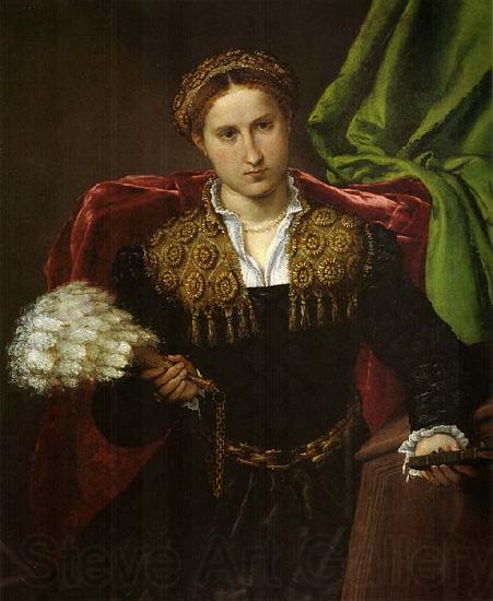 Lorenzo Lotto Portrat der Laura da Pola, Gemahlin des Febo da Brescia. Norge oil painting art